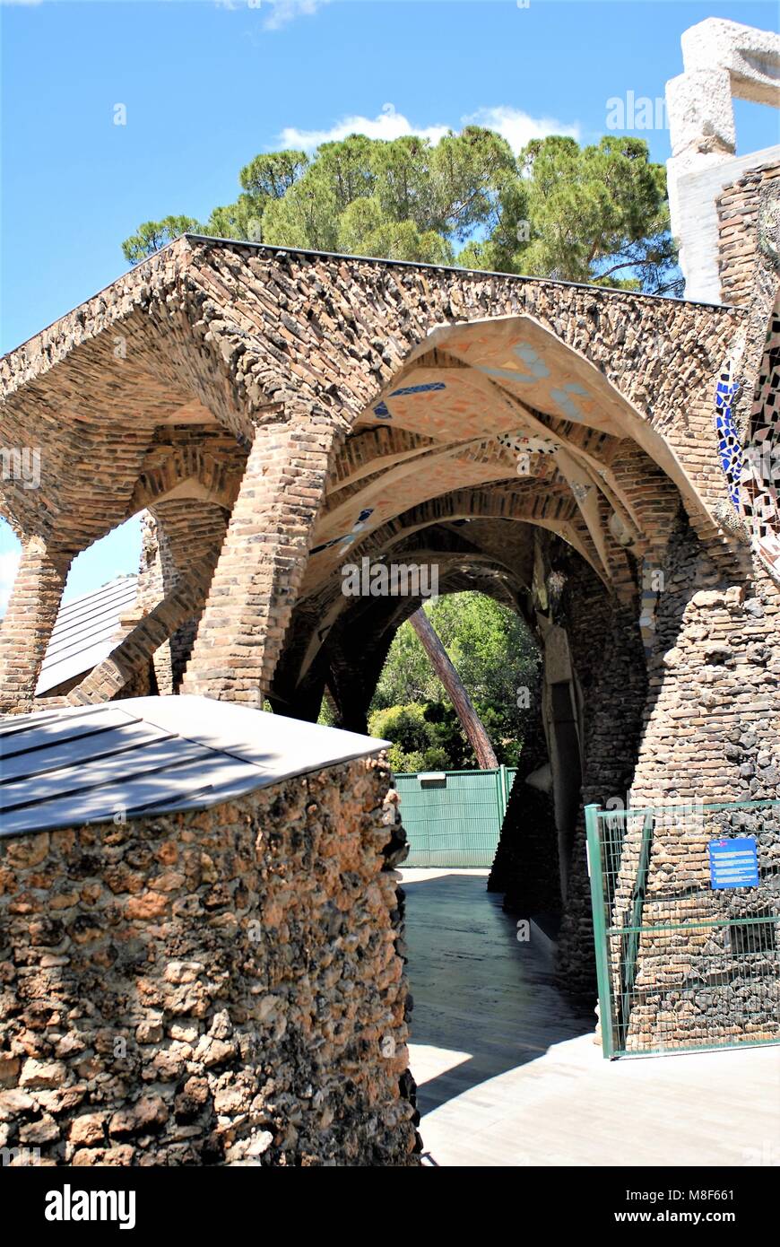 COLONIA Güell, barcellona Foto Stock