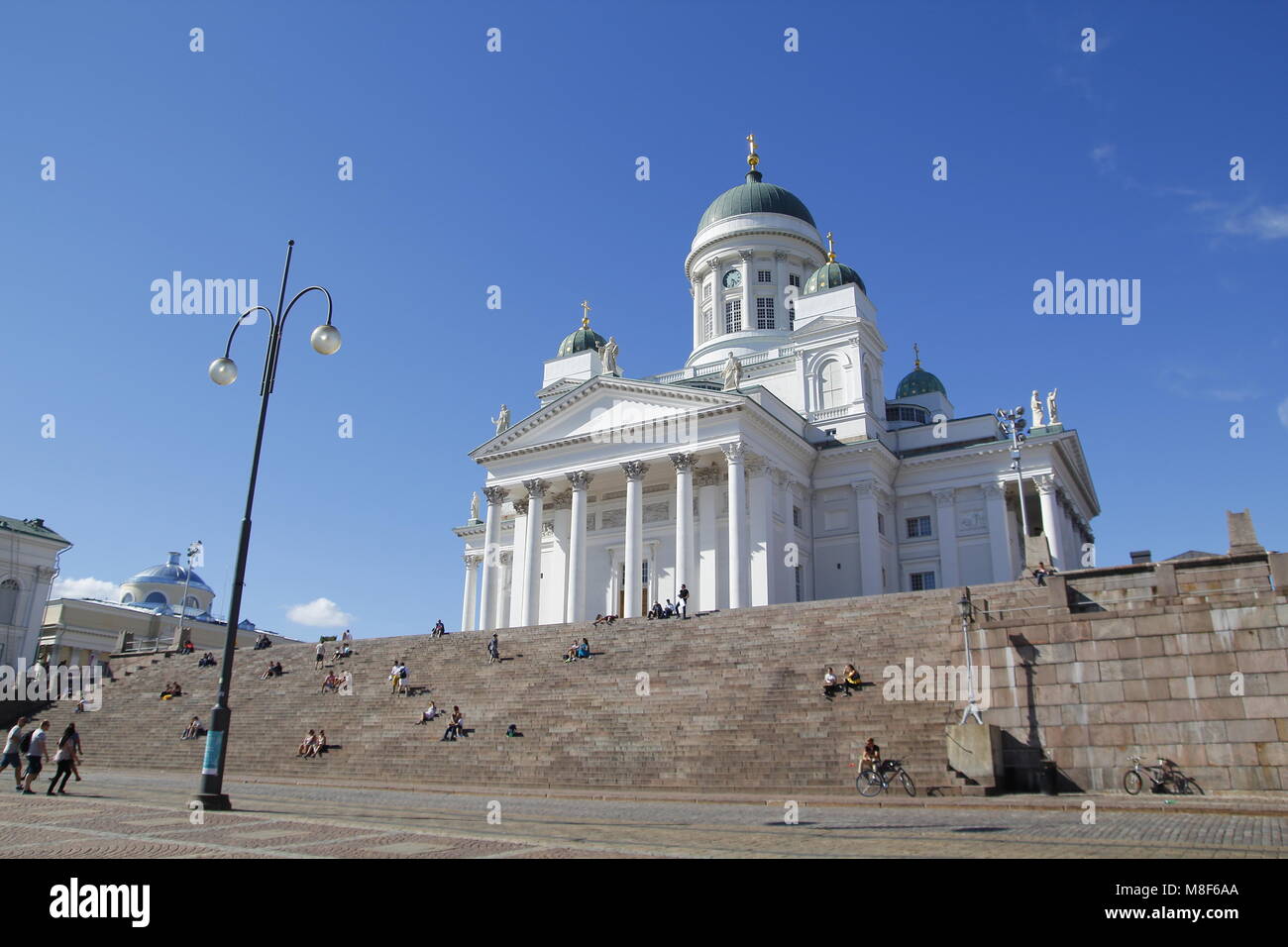 Il finlandese evangelica cattedrale luterana di Helsinki, Finlandia. La chiesa fu originariamente costruito da 1830-1852 Foto Stock