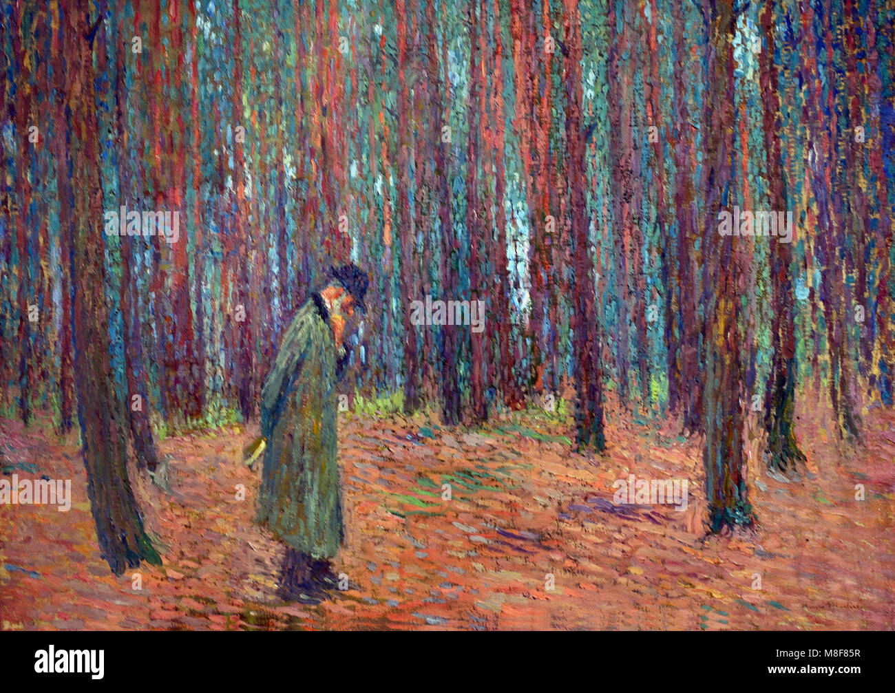 Studio per ( il lavoro intellettuale - pitture murali per lo Stato francese Consiglio ) Henri Martin 1860-1943, francia, francese, Foto Stock