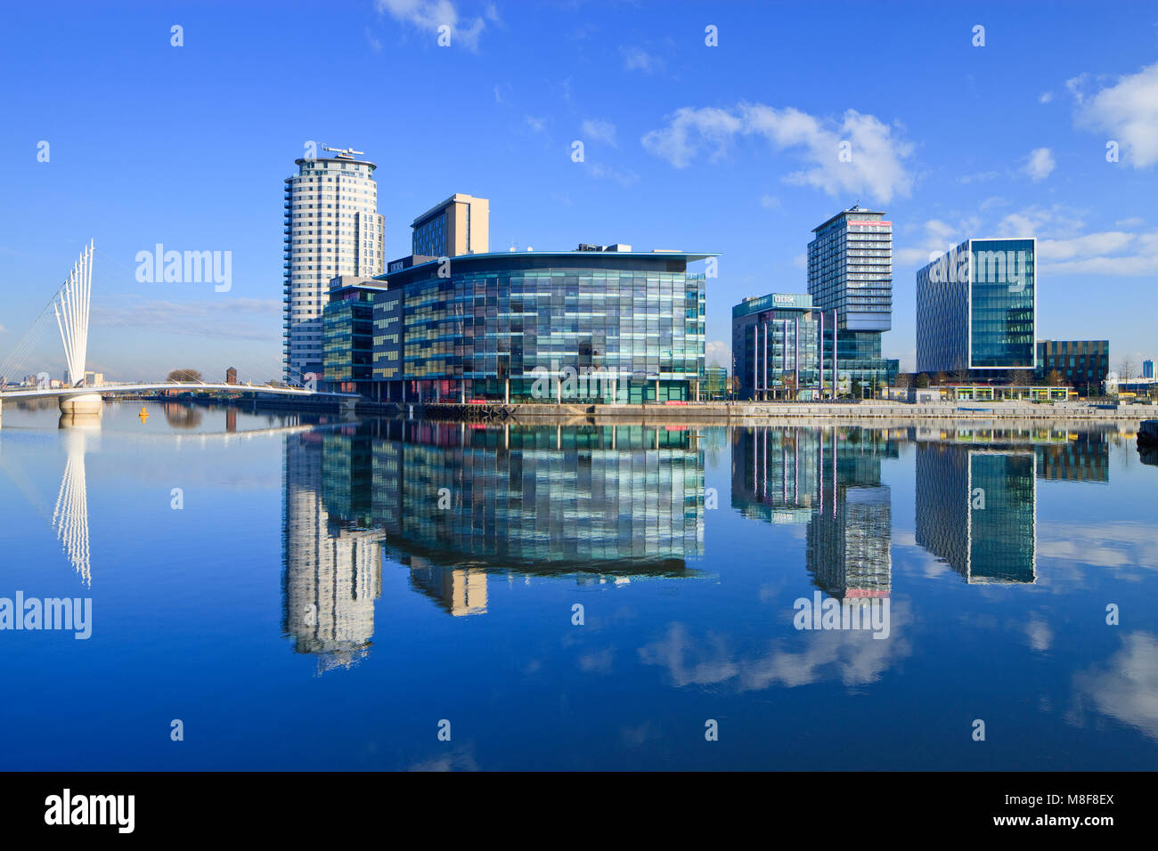 Media Center Salford Quays Greater Manchester Lancashire Inghilterra Foto Stock