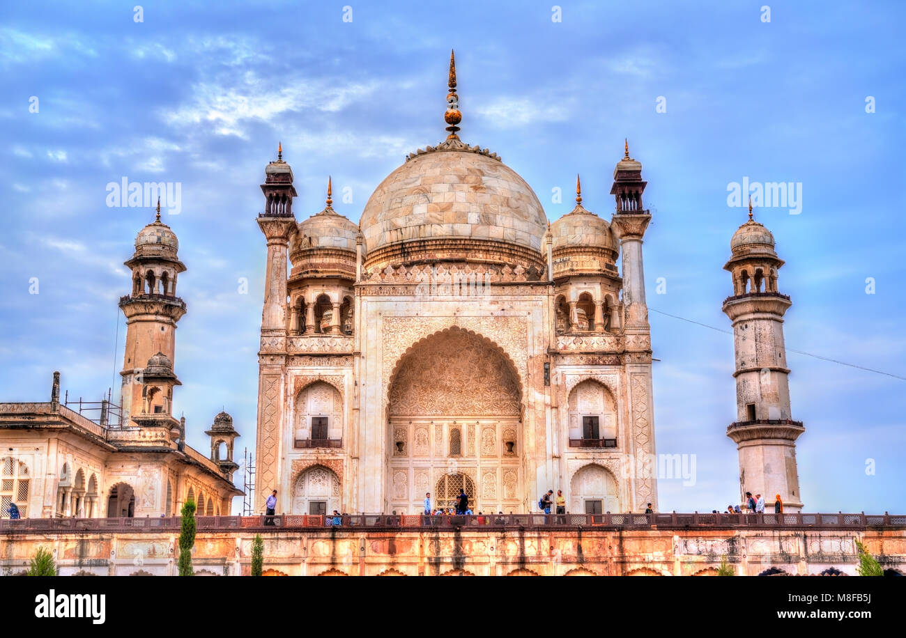 Bibi Ka Maqbara tomba, noto anche come Mini Taj Mahal. Aurangabad, India Foto Stock