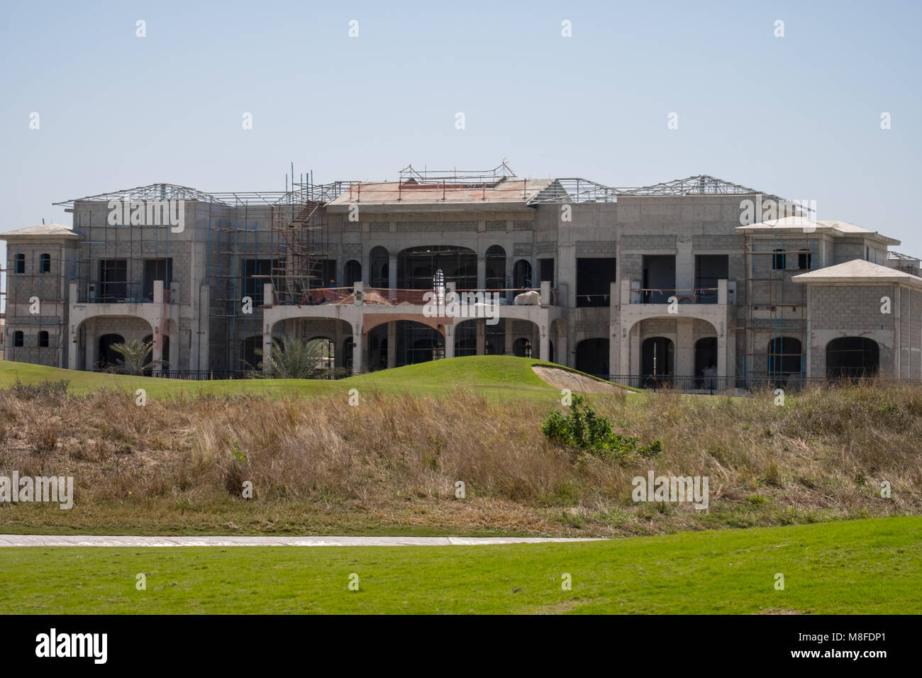 Saadiyat Beach Villas in costruzione a Saadiyat Beach Golf Course, Saadiyat Island Abu Dhabi Foto Stock