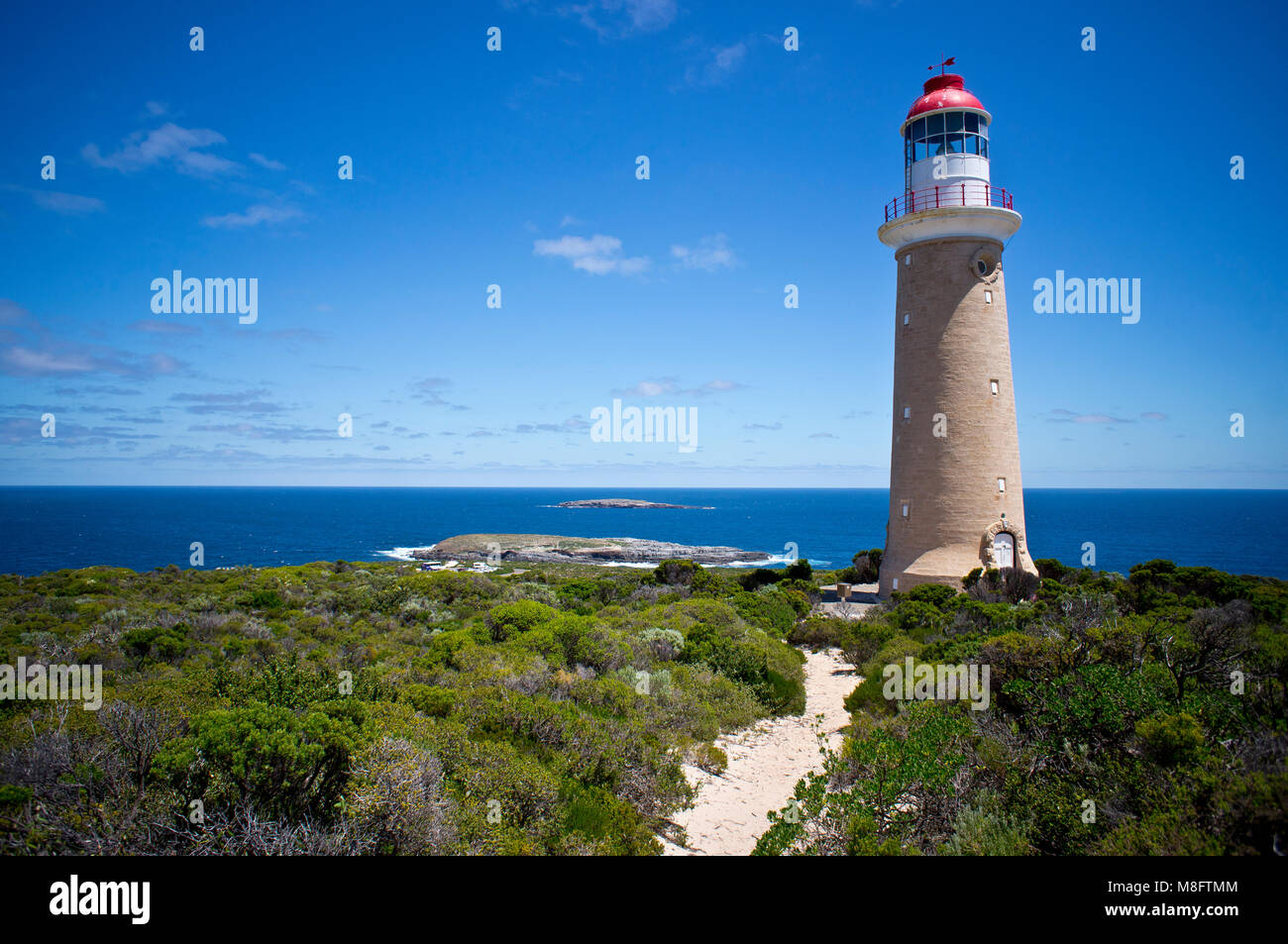 Cape du Couedic faro, Kangaroo Island, Sud Australia, Parco Nazionale di Flinders Chase Foto Stock