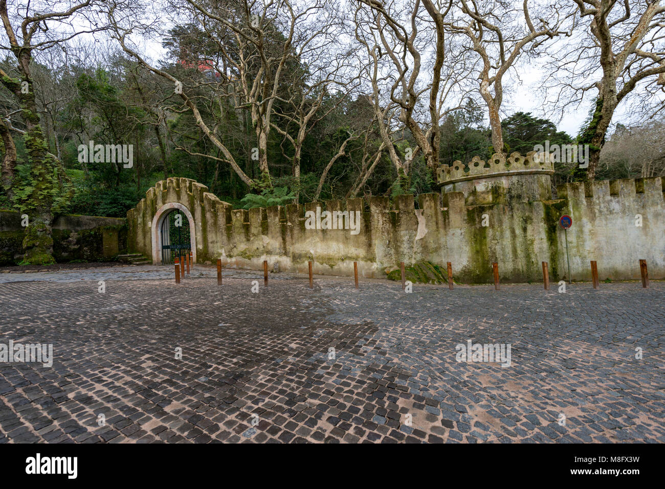 Park e il Palazzo Nazionale della pena, Sintra, Portogallo Foto Stock