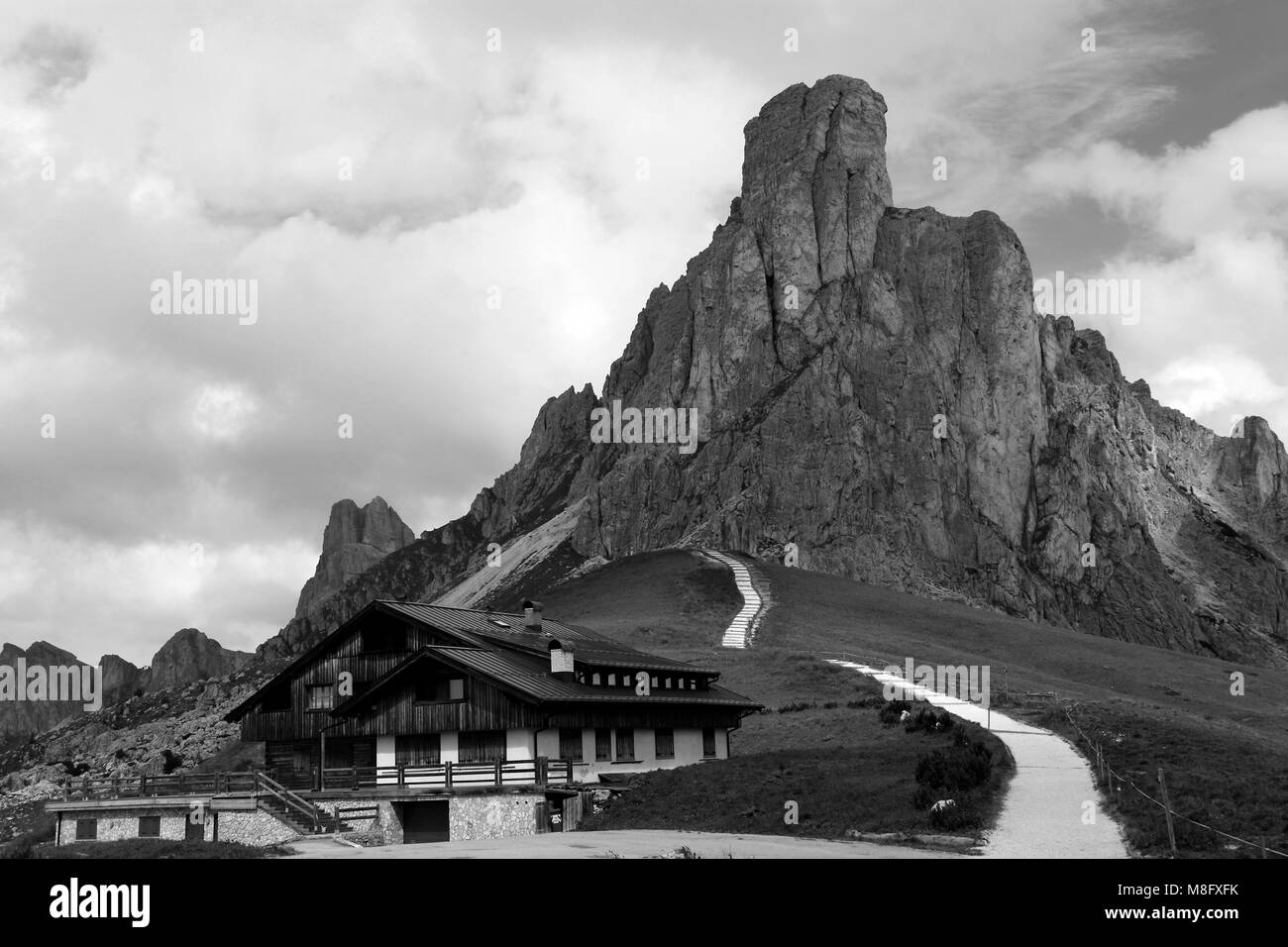 Le cinque torri di Averau, Veneto, Dolomiti, Italia Foto Stock
