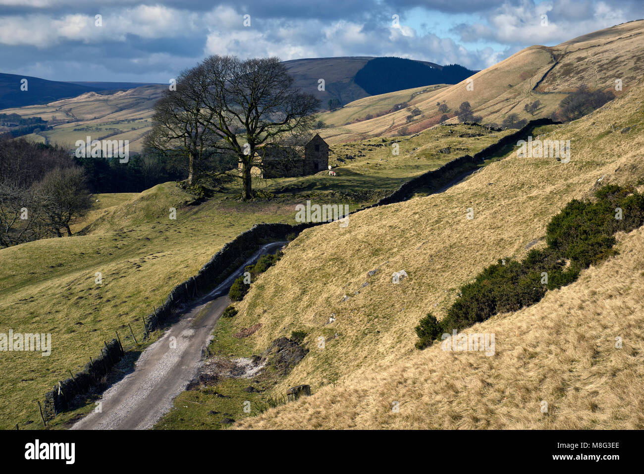 Bell Hagg Granaio, il Peak District, Inghilterra (25) Foto Stock