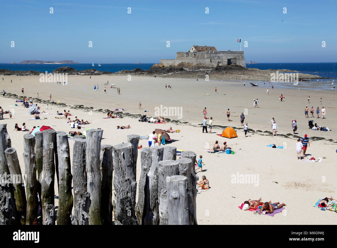 SAINT MALO, Bretagne, Francia Foto Stock