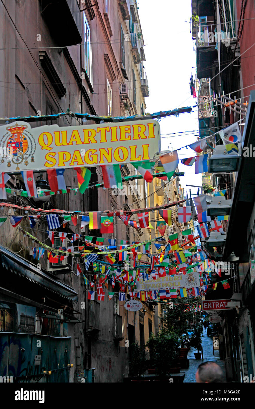 La città di Napoli, Italia Foto Stock