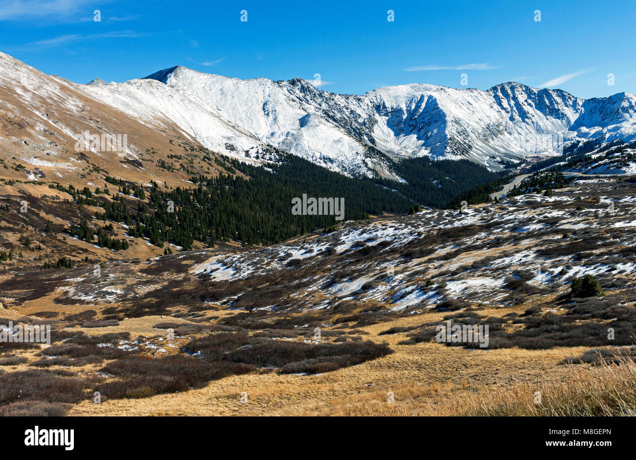 Paesaggio autunnale nelle montagne del Colorado Foto Stock