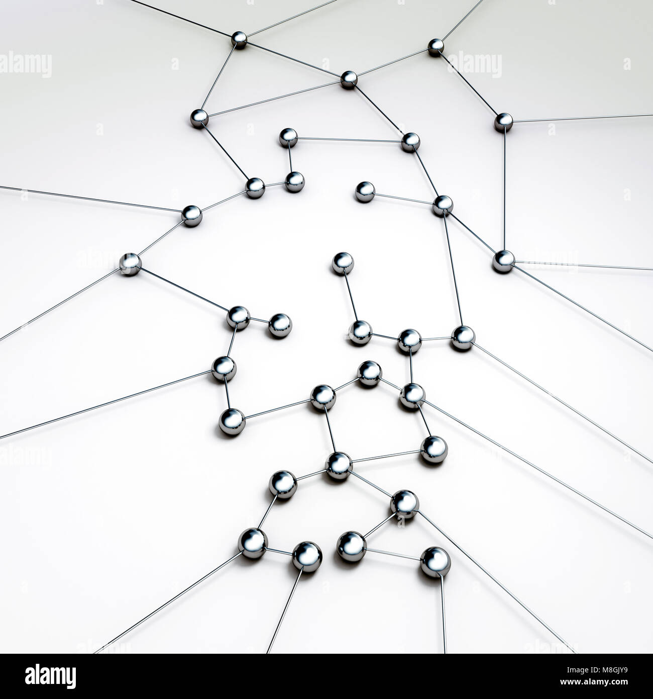 Concetto di connessione 3d rendering Foto Stock