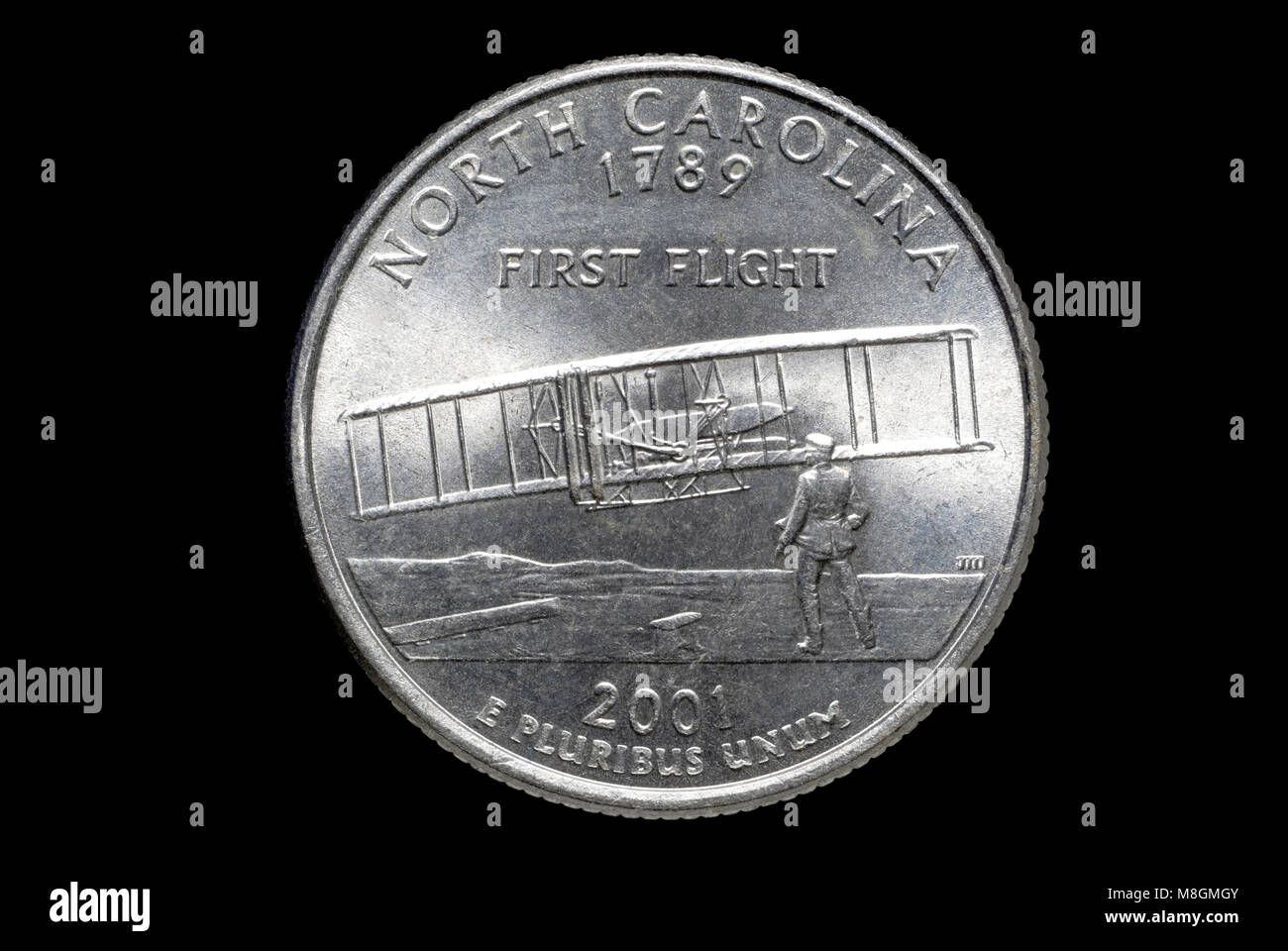 North Carolina State trimestre Foto Stock