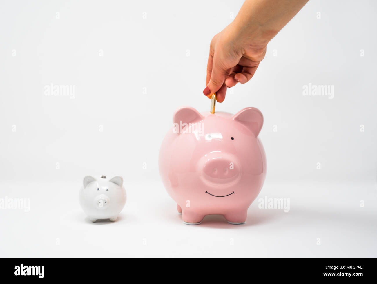 Investire nelle grandi società finanziarie Foto Stock