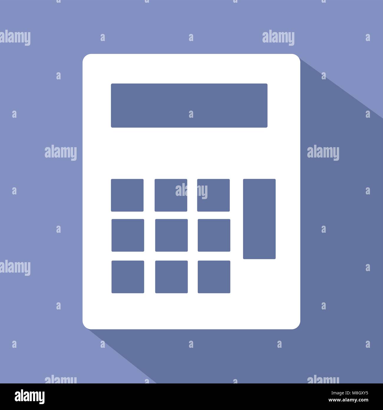 Vettore di design di icona piatta con calcolo del concetto Illustrazione Vettoriale