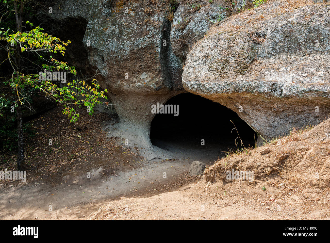 Mystische "Vie Cave" zwischen und Pitigliano Sovana Foto Stock