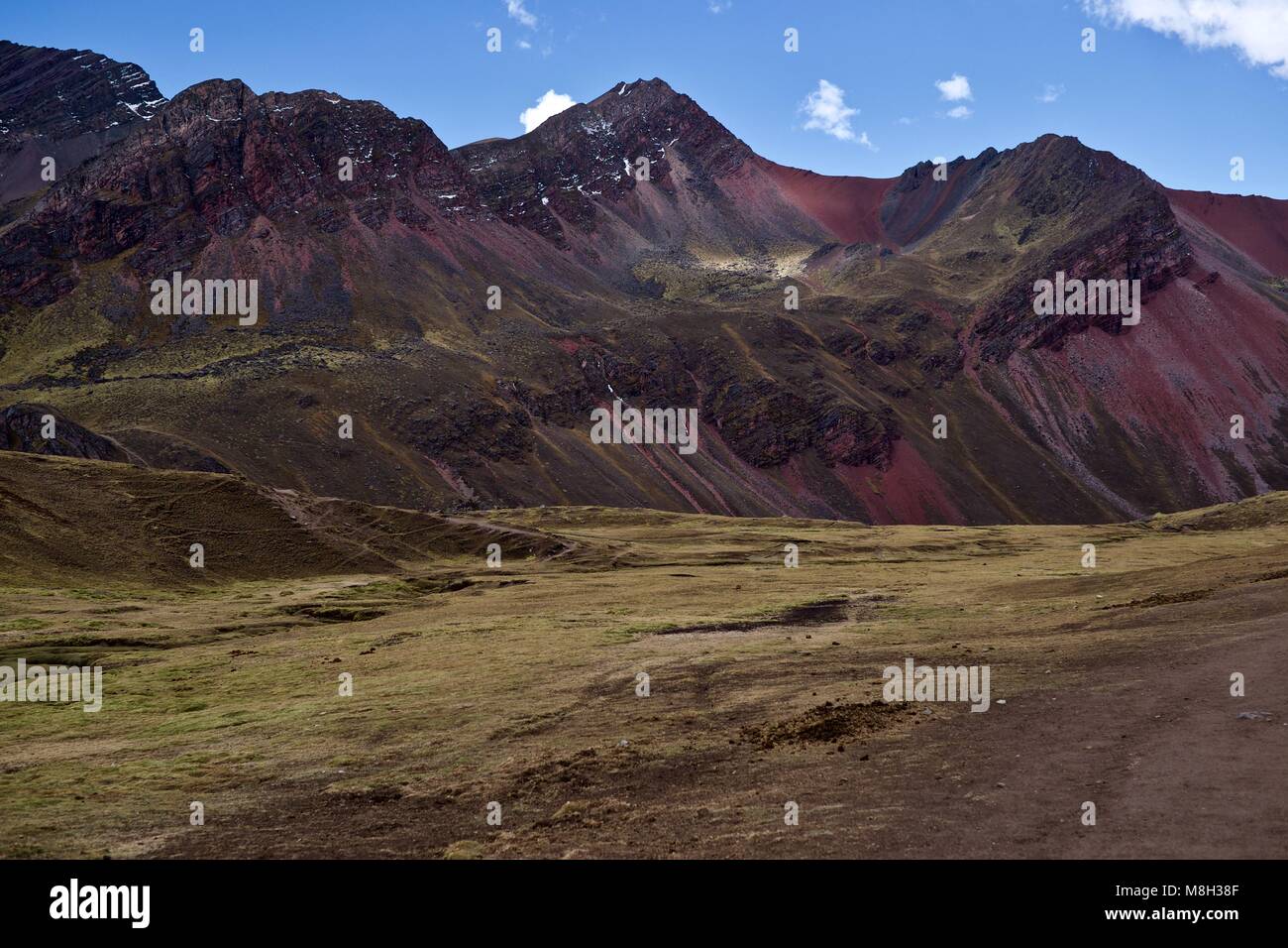 Vinicunca, il "Rainbow mountain', Perù Foto Stock