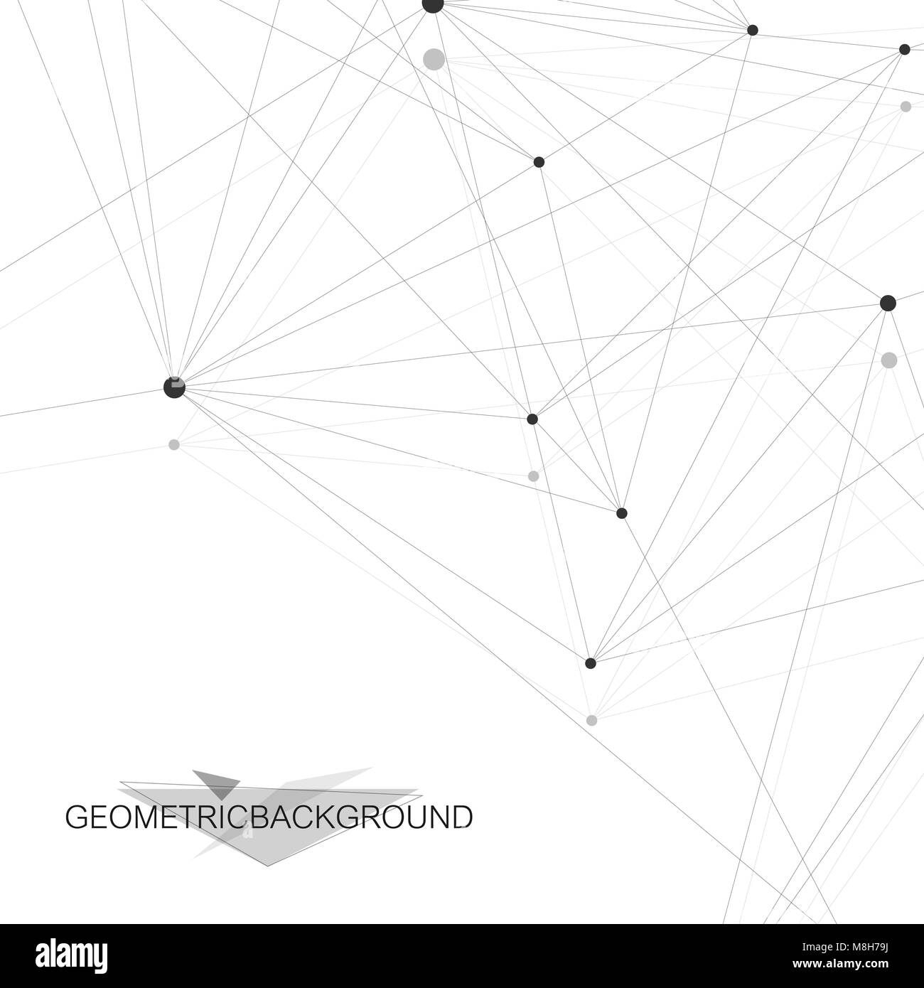 Rete globale di connessione. Rete e grande per la visualizzazione di dati sullo sfondo. Global business. Illustrazione Vettoriale. Illustrazione Vettoriale