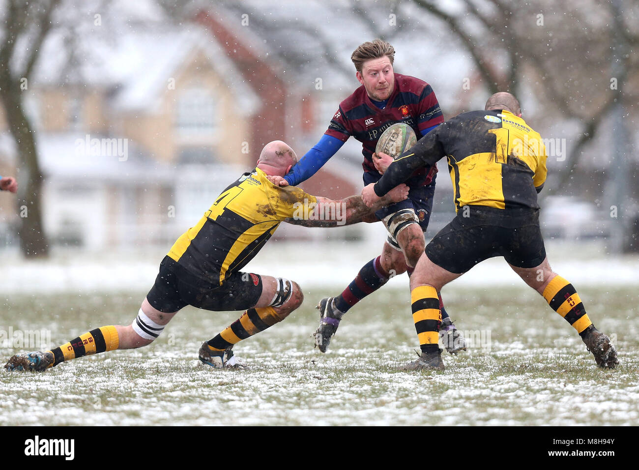 Braintree RFC vs East London RFC, Londra 3 Nord Est Division Rugby Union al Clubhouse il 17 marzo 2018 Foto Stock