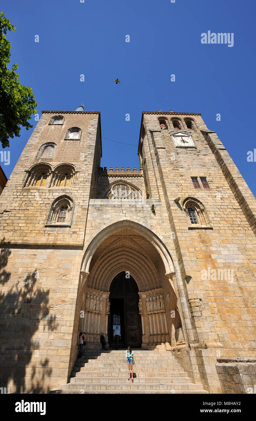 Il Sé Catedral (Motherchurch), un sito Patrimonio Mondiale dell'Unesco. Evora, Portogallo Foto Stock