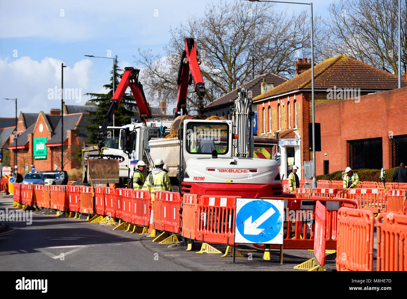 Southend Area centrale schema di trasporto (S-gatti) progetto finanziato dal Dipartimento per i trasporti locali del fondo di crescita del Sud Est locale Partnership aziendali Foto Stock