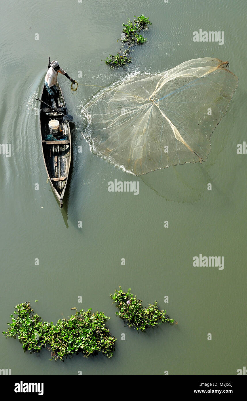 Questa foto è presa dal lago aroor in Kerala, Foto Stock