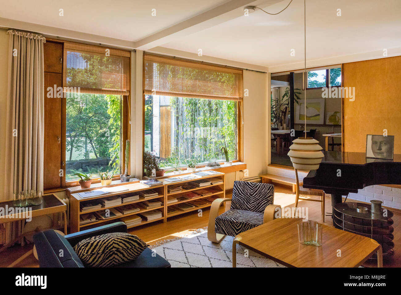 L'Aalto House è stato progettato da architetto finlandese Alvar Aalto. La casa in Munkkiniemi, Helsinki, è stato completato nel 1936 come casa e studio di Aalto. Foto Stock