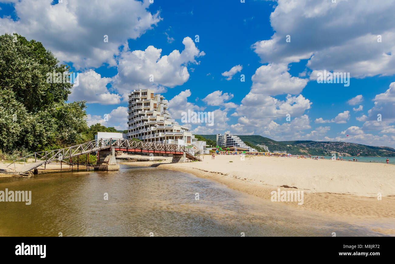 La Bulgaria, la costa del Mar Nero, località balneare Albena, Hotel Gergana Foto Stock