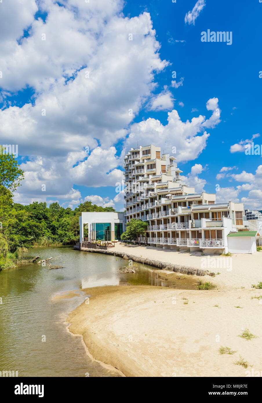 La Bulgaria, la costa del Mar Nero, località balneare Albena, Hotel Gergana Foto Stock