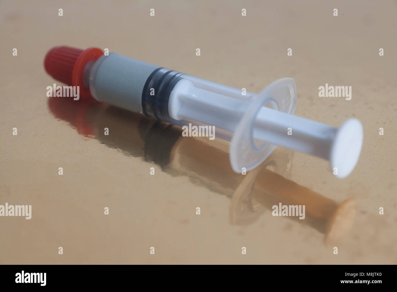 La pasta termica CPU PC Foto Stock