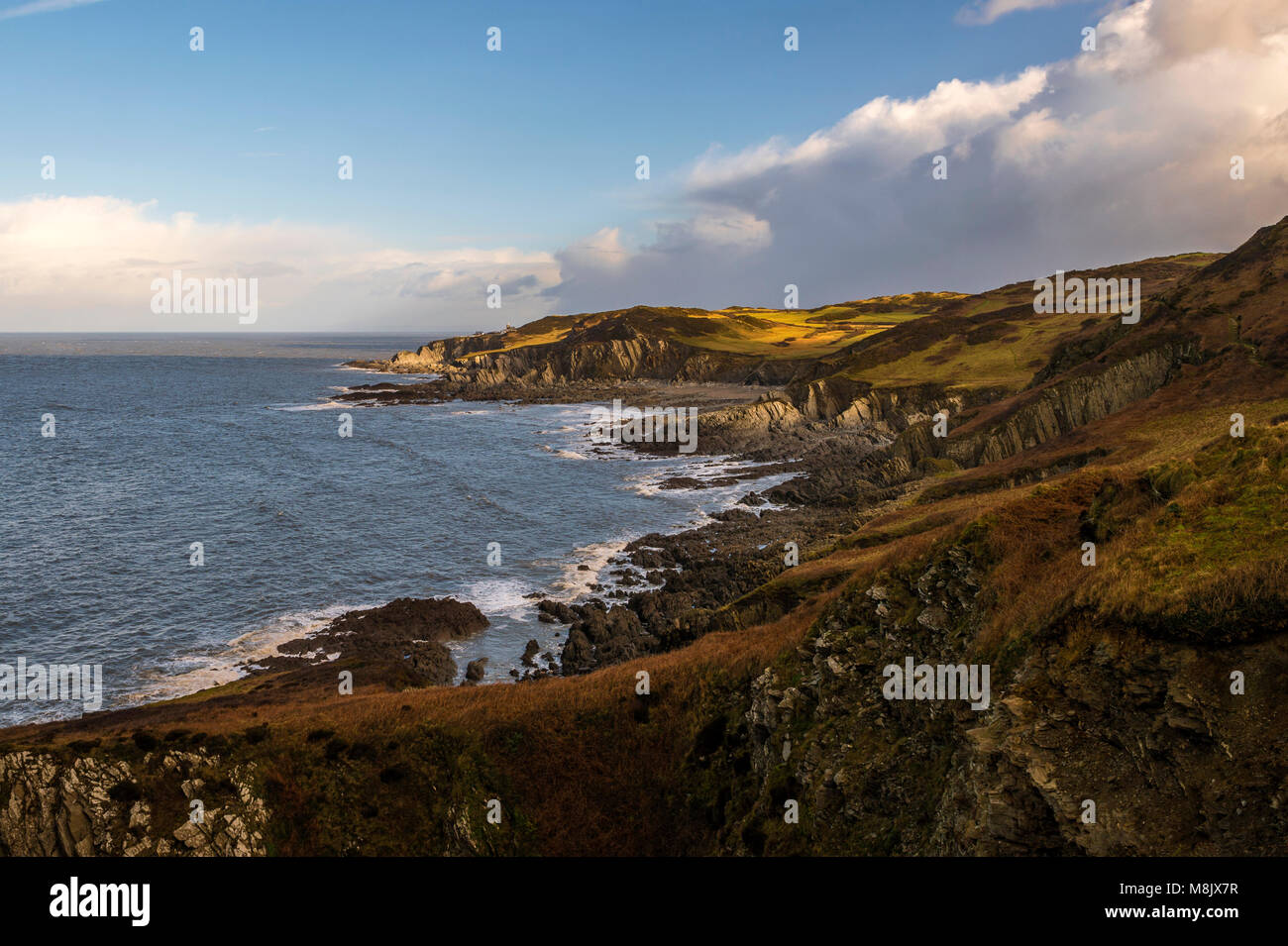 Grandi paesaggi britannici - North Devon Costa (Rockham Bay) Foto Stock