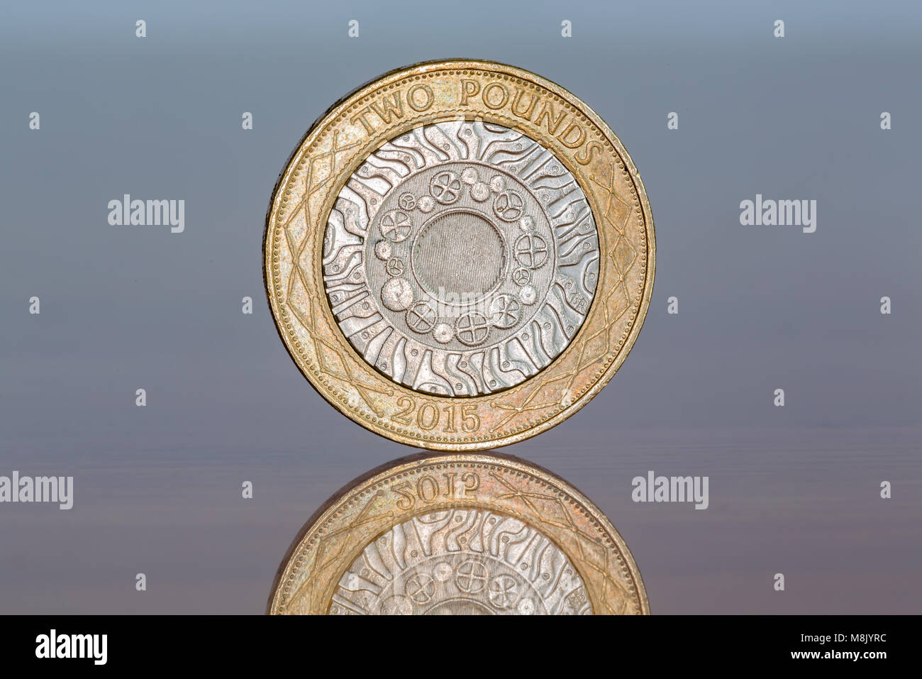 Due Pound Coin, Sterling Foto Stock
