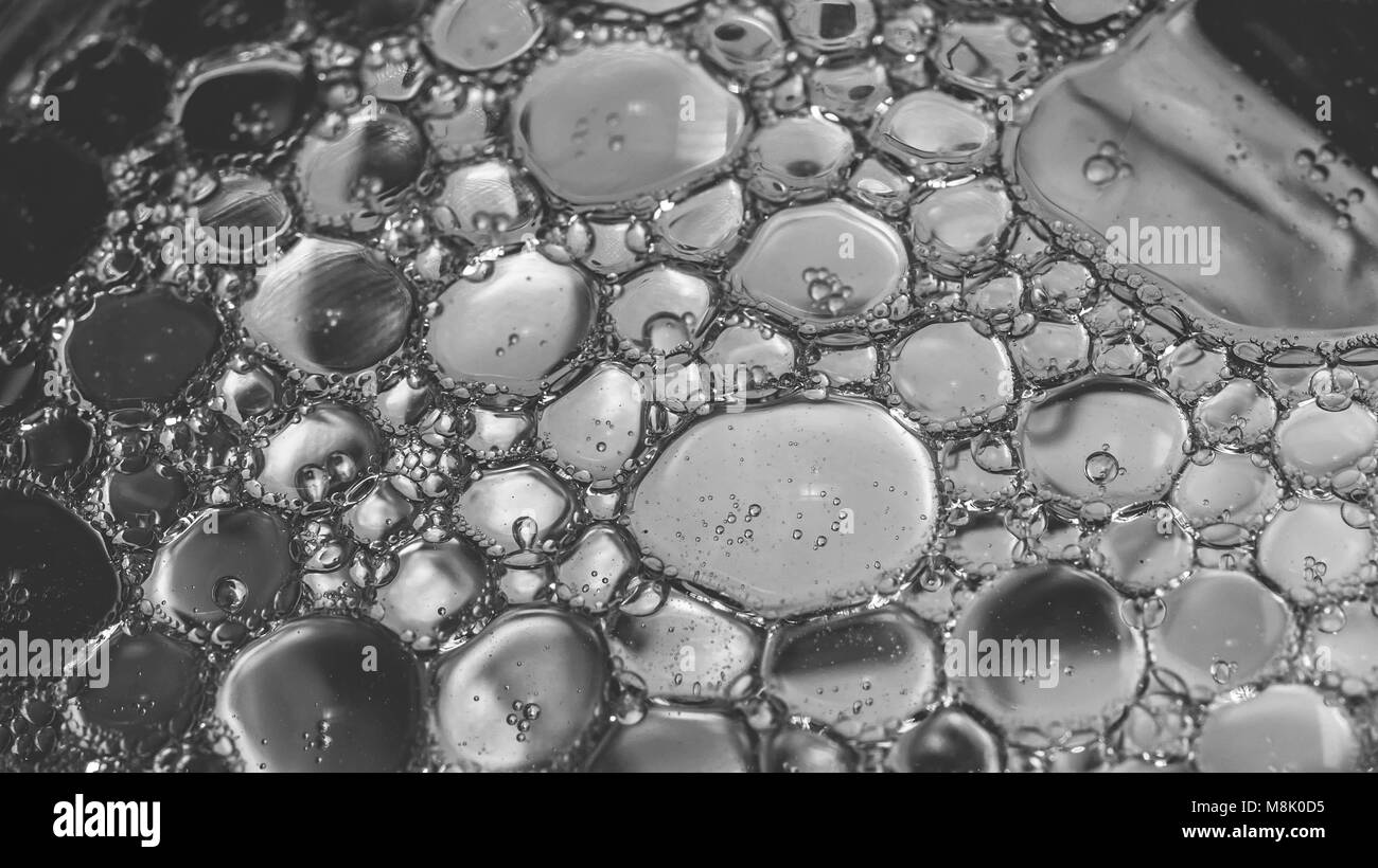 Trasognata colorato sfondo astratto con acqua e olio. Foto Stock