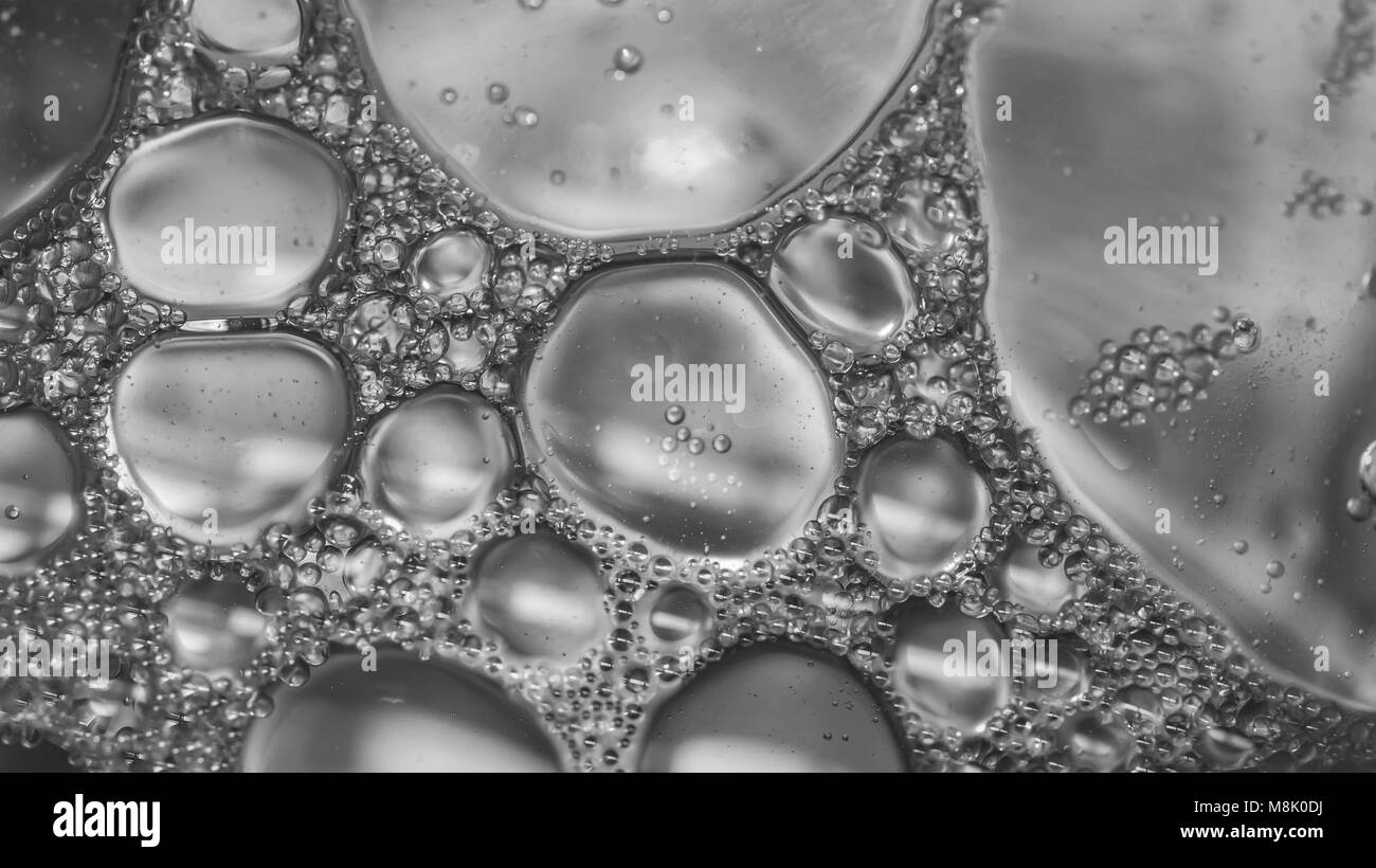 Trasognata colorato sfondo astratto con acqua e olio. Foto Stock