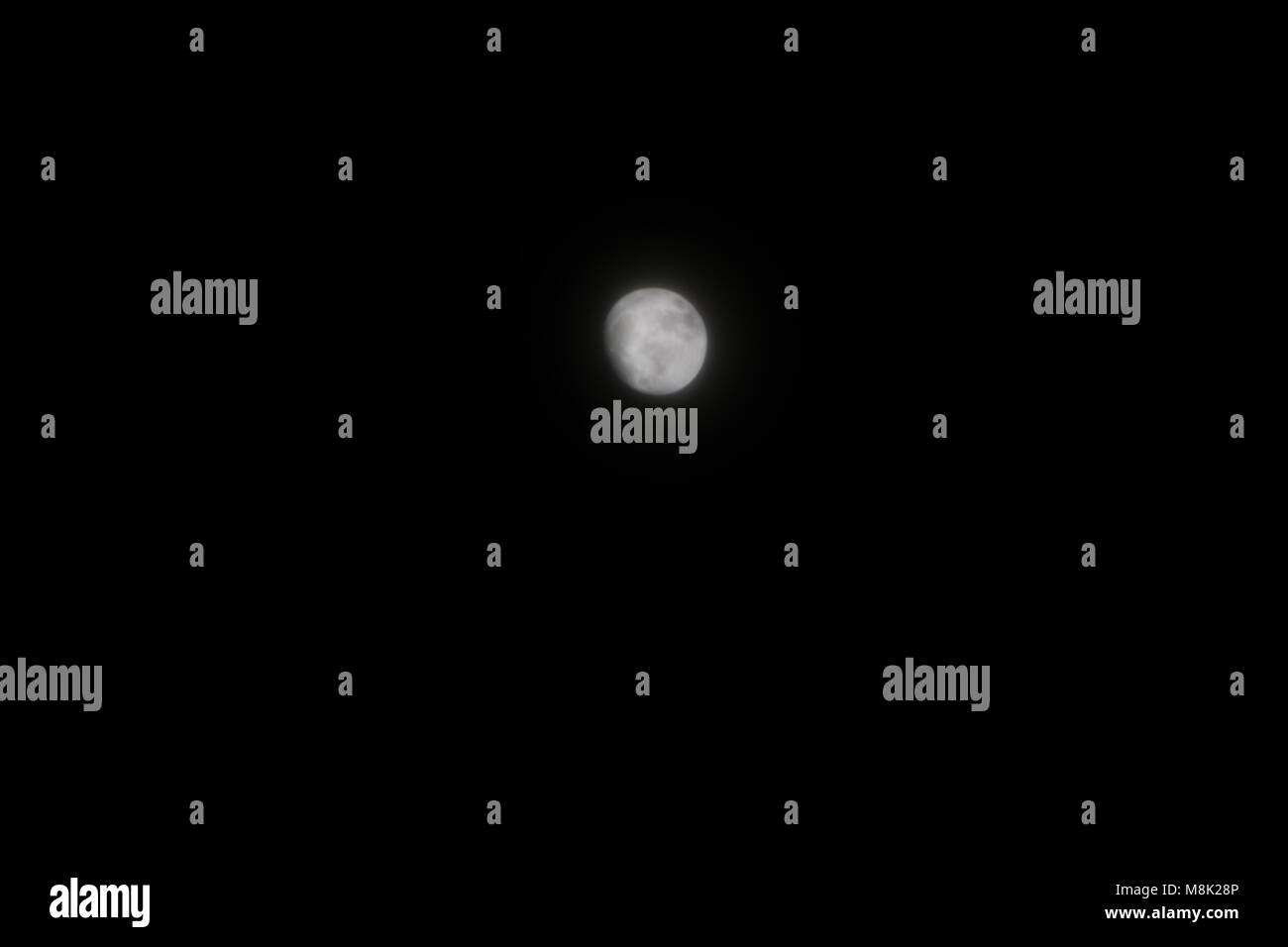 Blue Moon - Elementi di questa immagine fornita dalla NASA Foto Stock