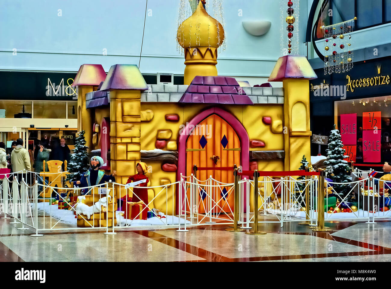 Grotta di Babbo Natale Foto Stock