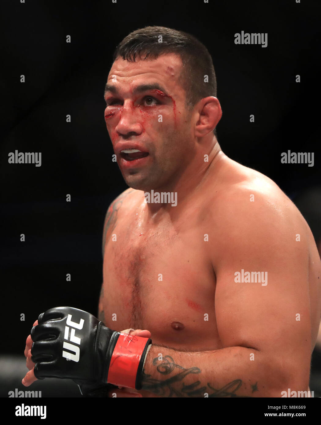 Fabricio Werdum all'O2 Arena, Londra. Stampa foto di associazione. Picture Data: sabato 17 marzo, 2018. Vedere PA Storia UFC di Londra. Foto di credito dovrebbe leggere: Simon Cooper/PA FILO Foto Stock