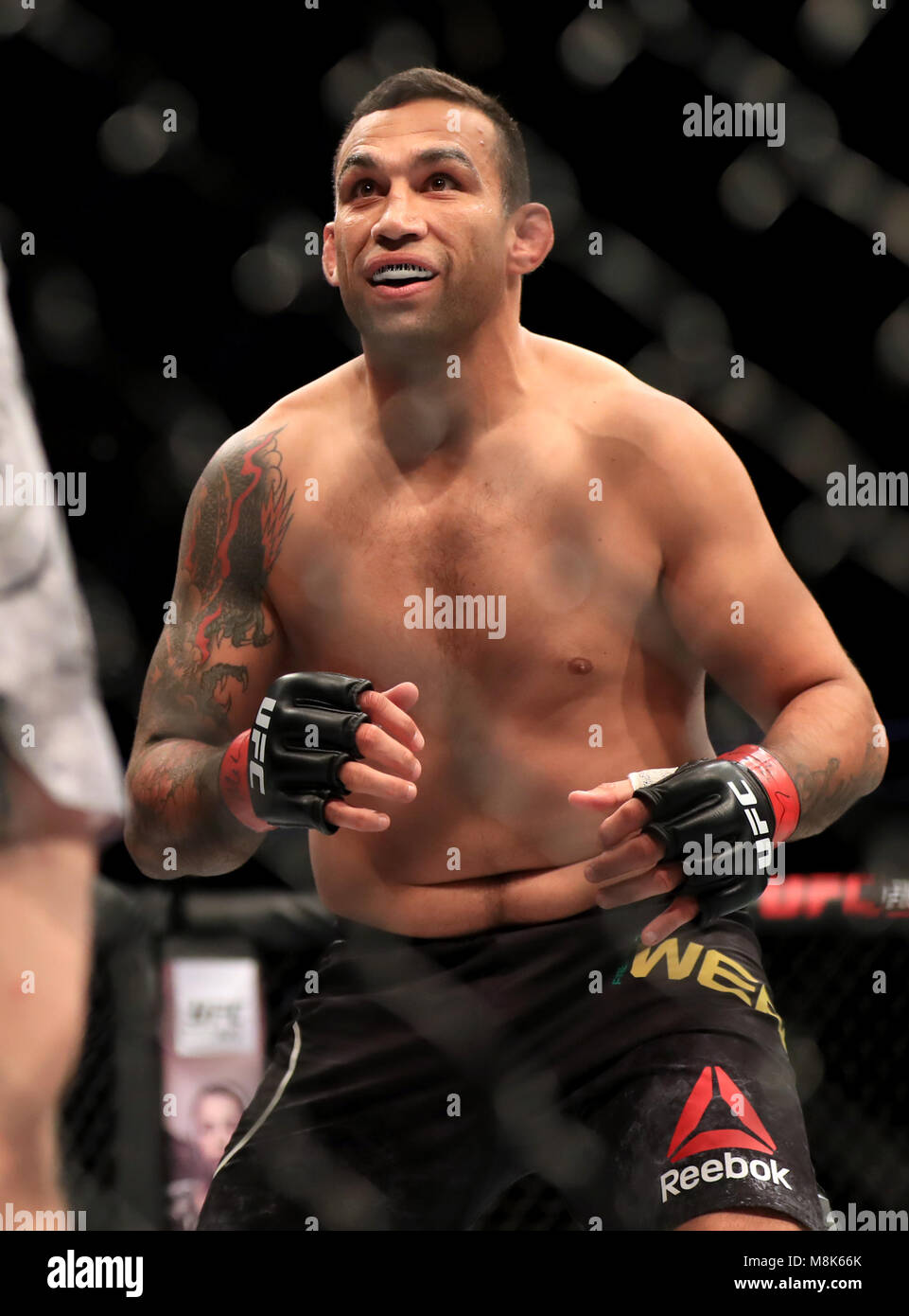 Fabricio Werdum all'O2 Arena, Londra. Stampa foto di associazione. Picture Data: sabato 17 marzo, 2018. Vedere PA Storia UFC di Londra. Foto di credito dovrebbe leggere: Simon Cooper/PA FILO Foto Stock
