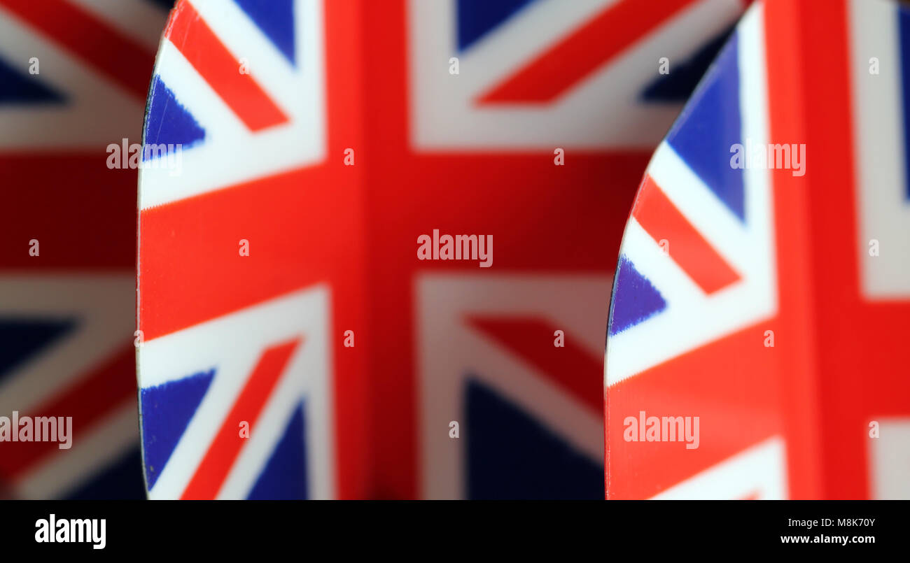 Union Jack voli dart Foto Stock