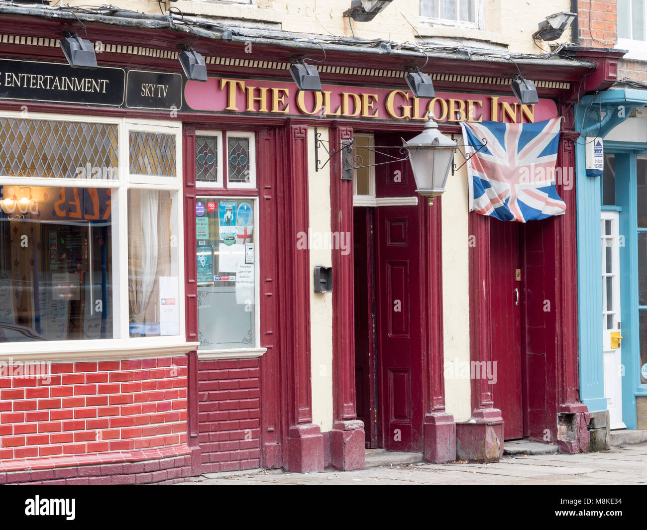 The Olde Globe Inn, High Street, Bridlington, nello Yorkshire, Inghilterra, Regno Unito Foto Stock