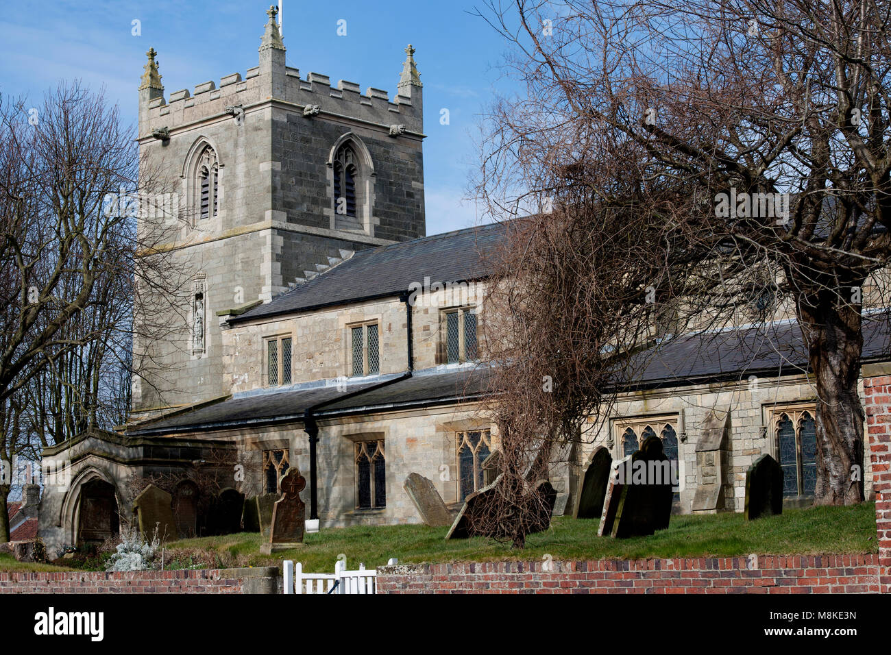 St Oswald chiesa parrocchiale, Flamborough, East Yorkshire, Inghilterra, Regno Unito Foto Stock