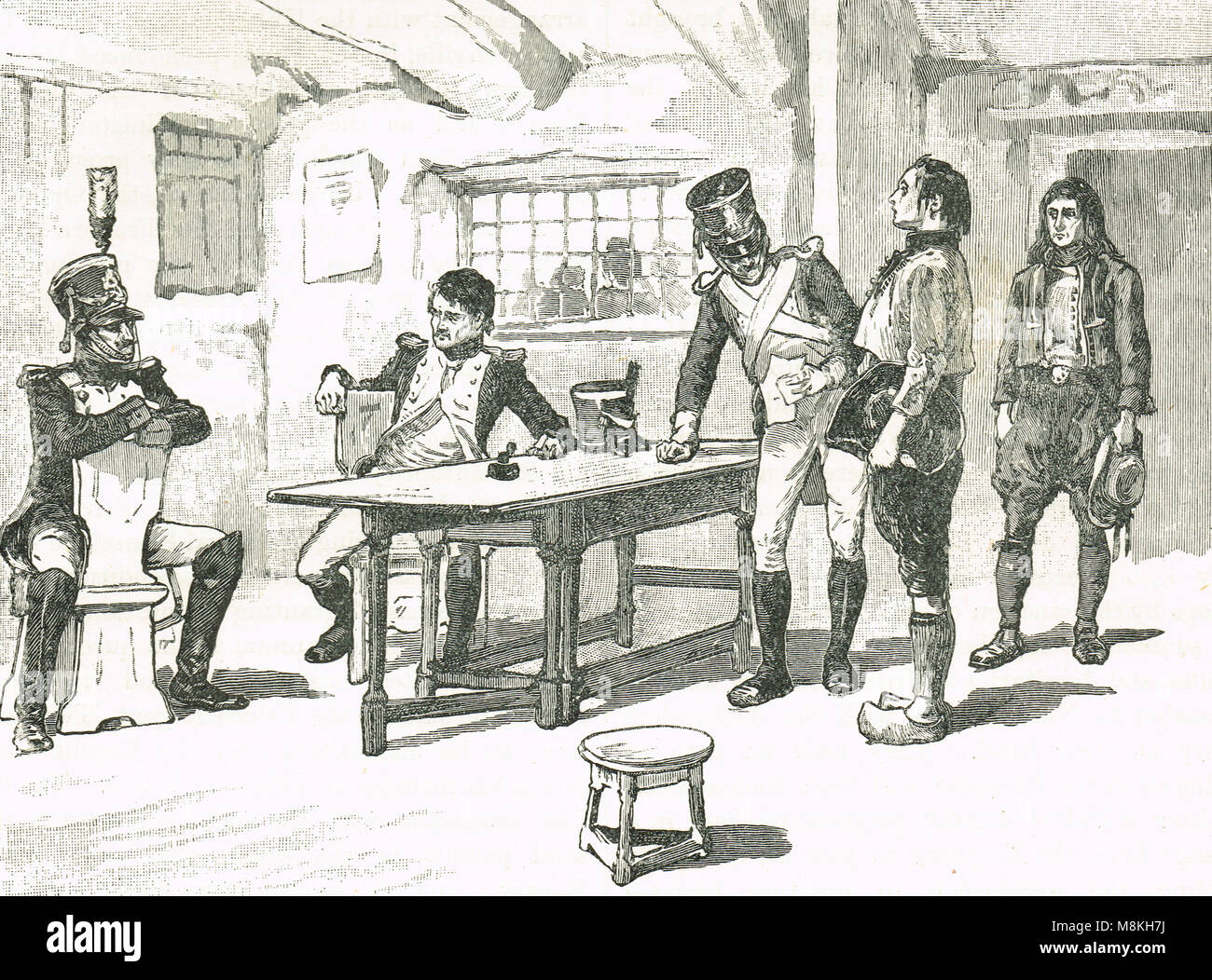 La coscrizione in Francia, guerre napoleoniche, 1803-1815 Foto Stock