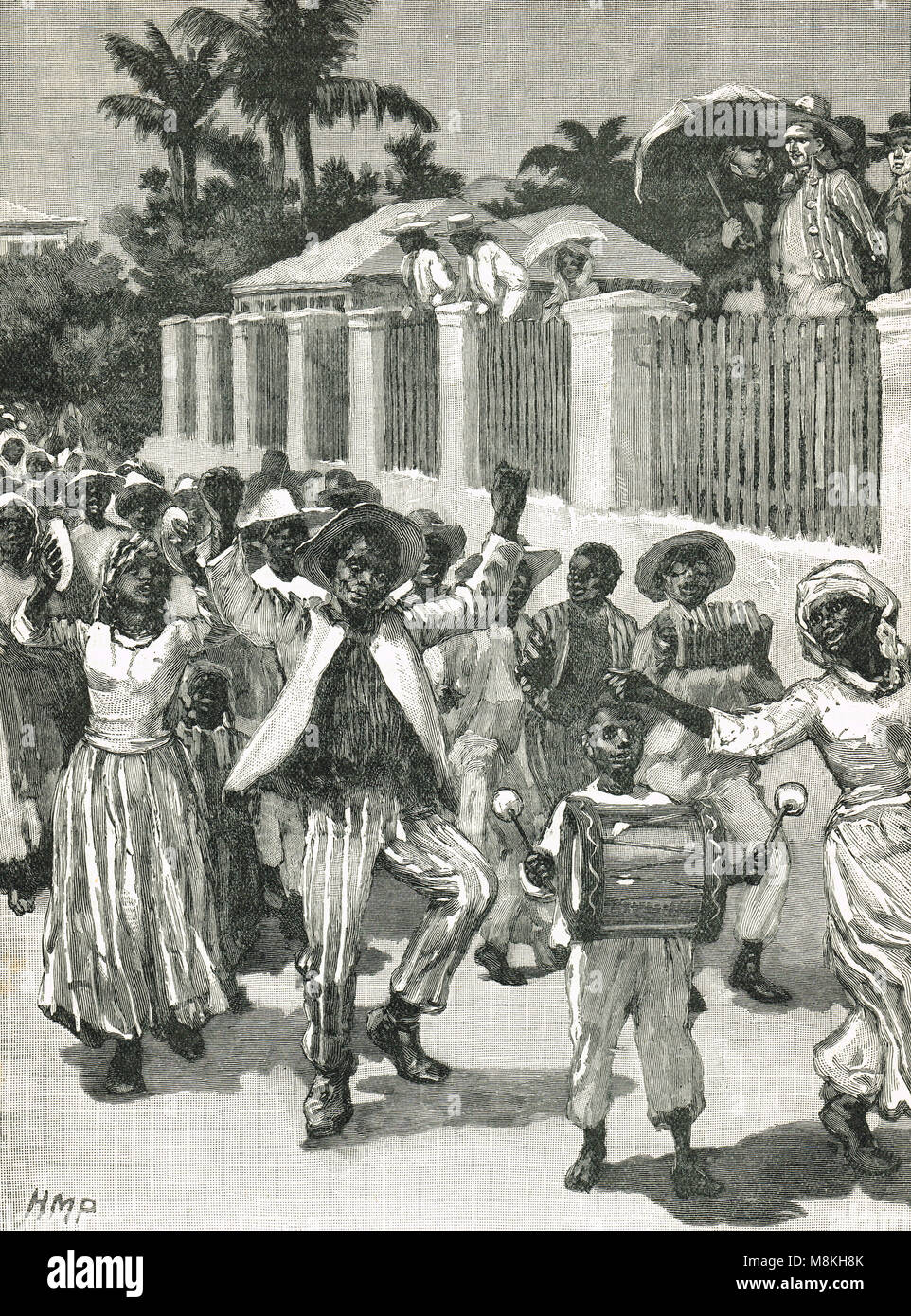 La schiavitù emancipazione festival in Barbados, emancipazione il giorno 1 agosto 1834 Foto Stock