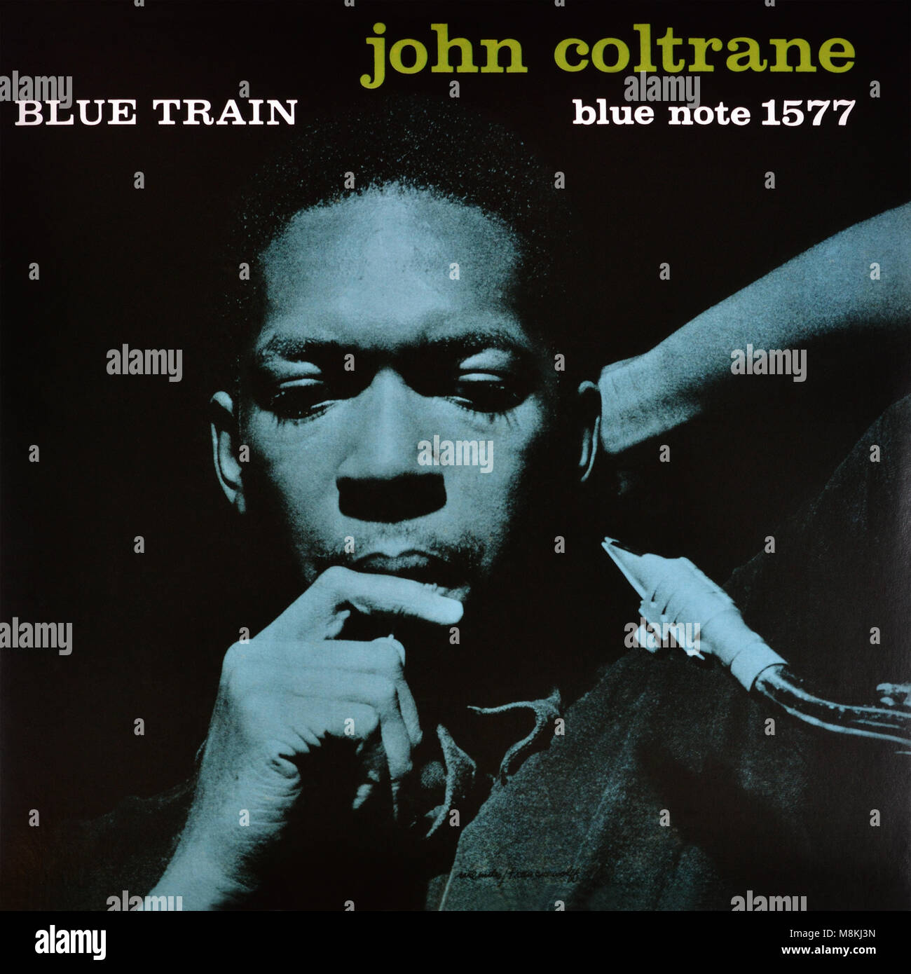 John Coltrane - copertina originale dell'album in vinile - Blue train - 1958 Foto Stock