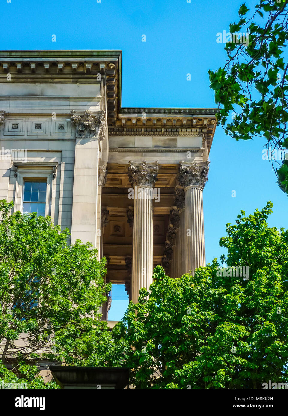 Dettaglio da St George's Hall di Liverpool Foto Stock