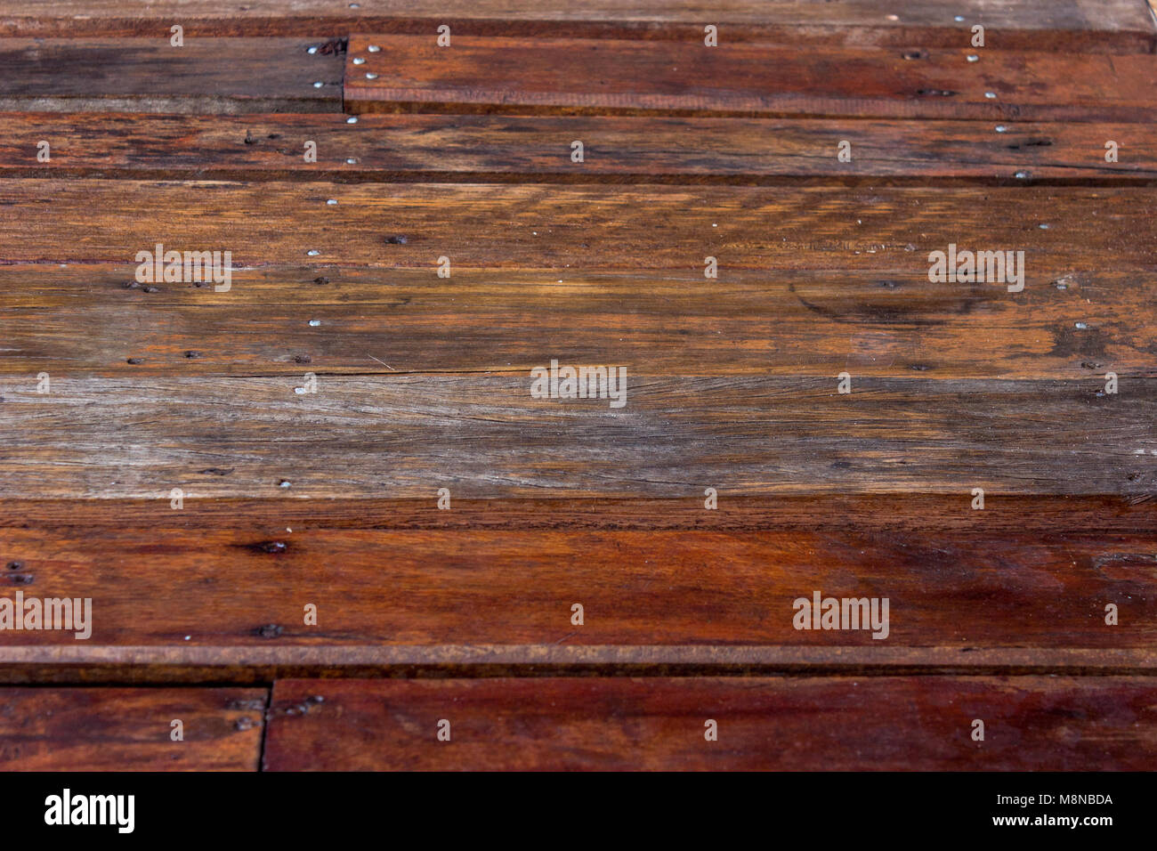 Legno texture di sfondo orizzontale Foto Stock