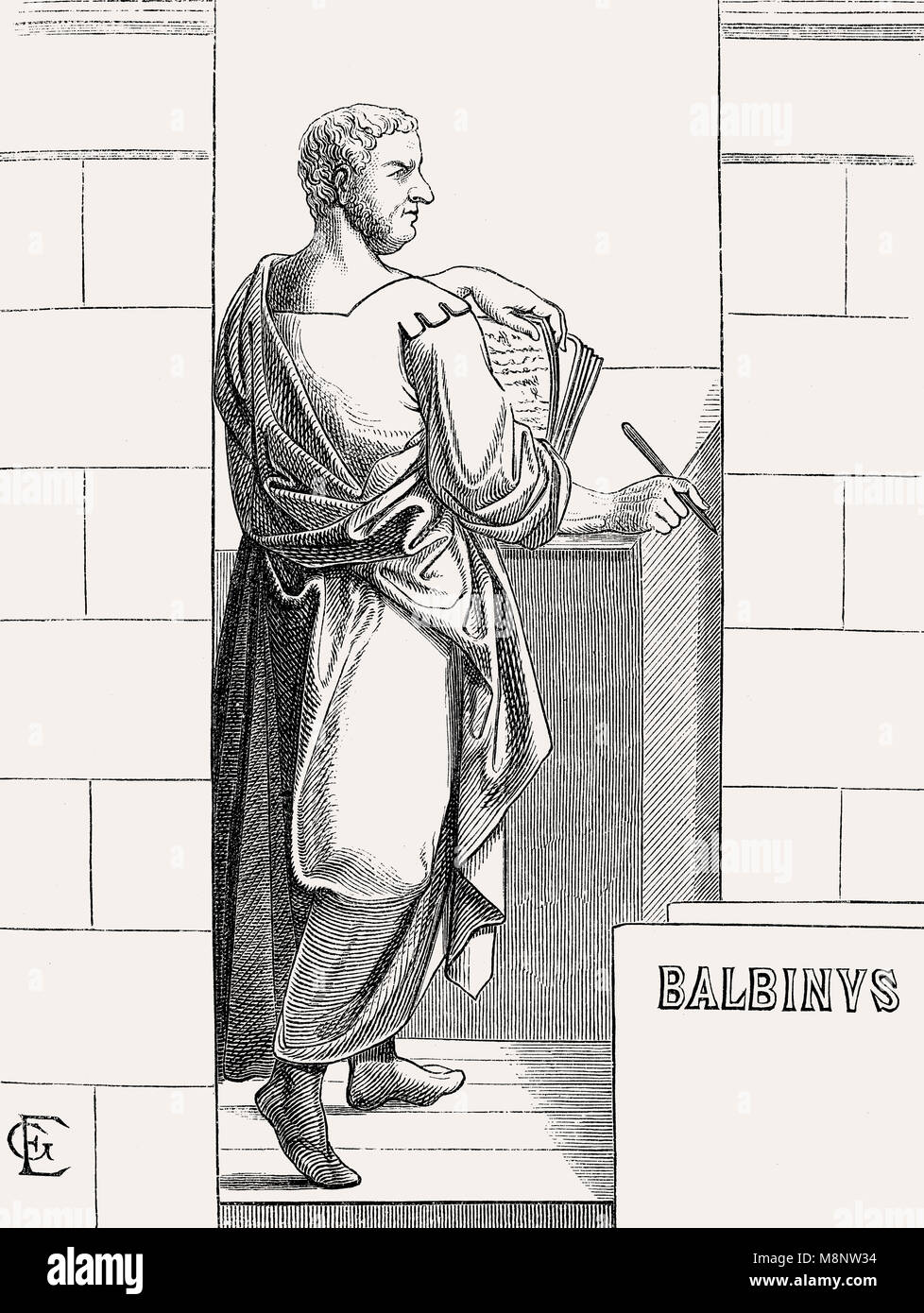 Balbinus, c. 178 - 29 Luglio 238, imperatore romano per tre mesi in 238 Foto Stock