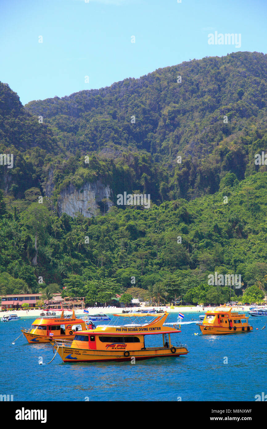 Thailandia, Krabi, Phi Phi Don Island, paesaggio, paesaggio, Foto Stock