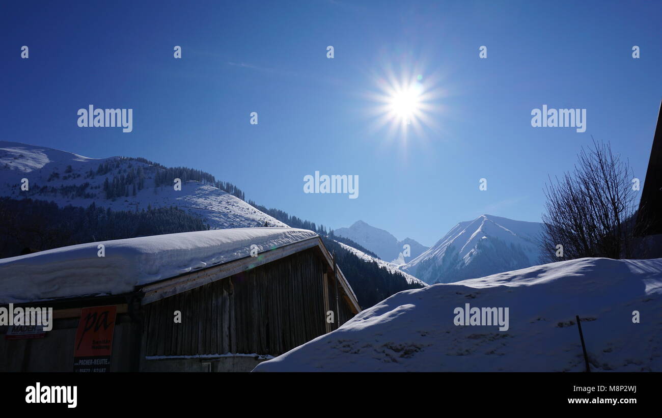 Fernpass, Fernpassstrasse zwischen Reutte und Nassereith in Tirol Foto Stock