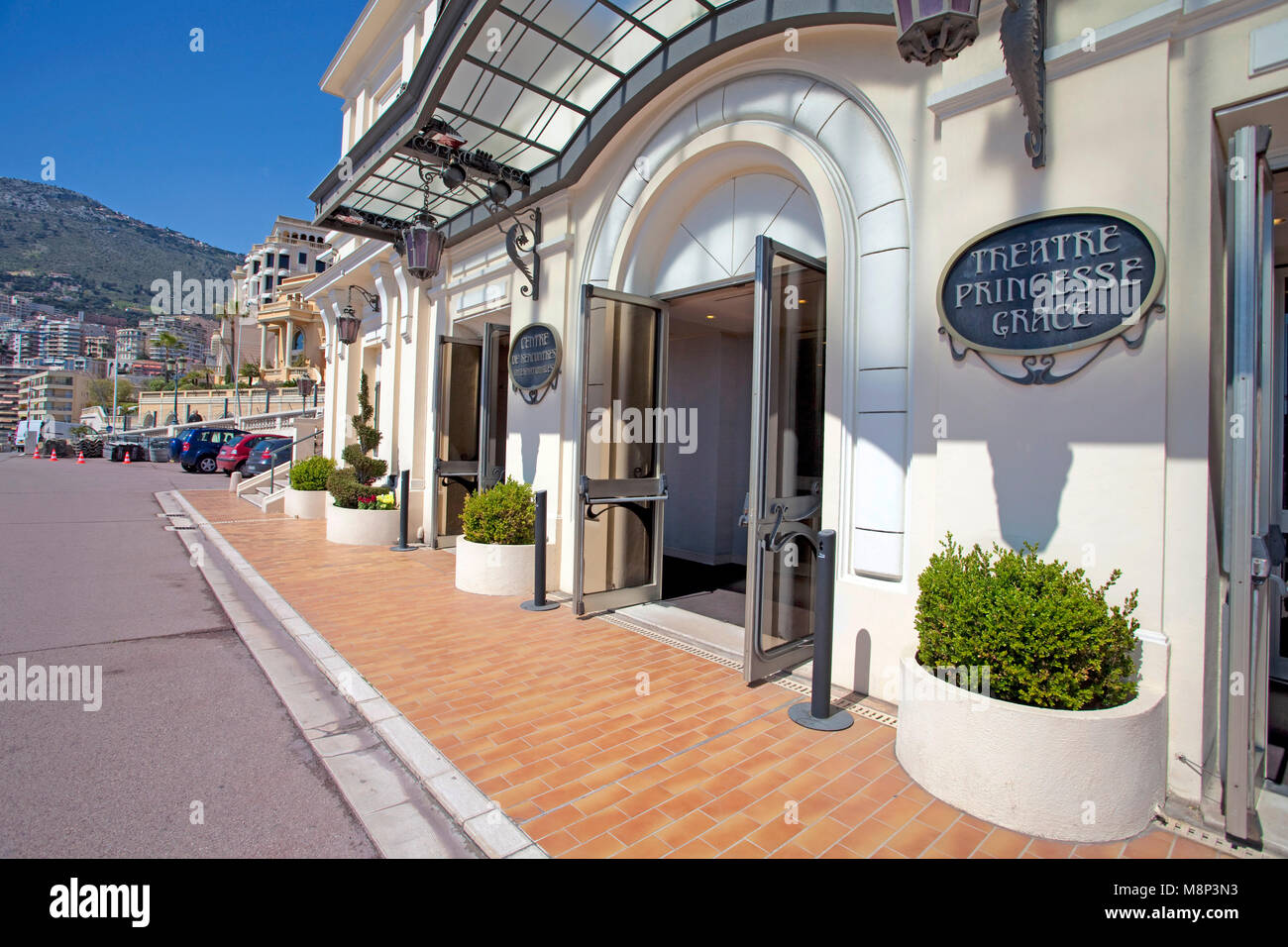 Princesse Grace Theatre, Monte Carlo, il Principato di Monaco, Côte d'Azur, riviera francese, Europa Foto Stock