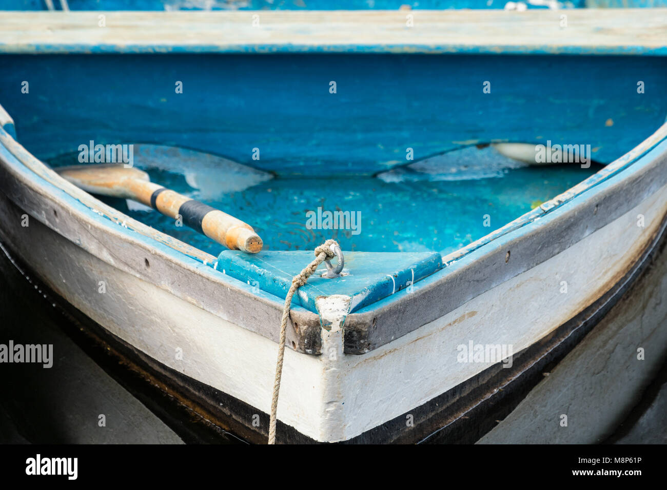 Riga in legno Barche a motore Perkins Cove, Ogunquit, Maine Foto Stock