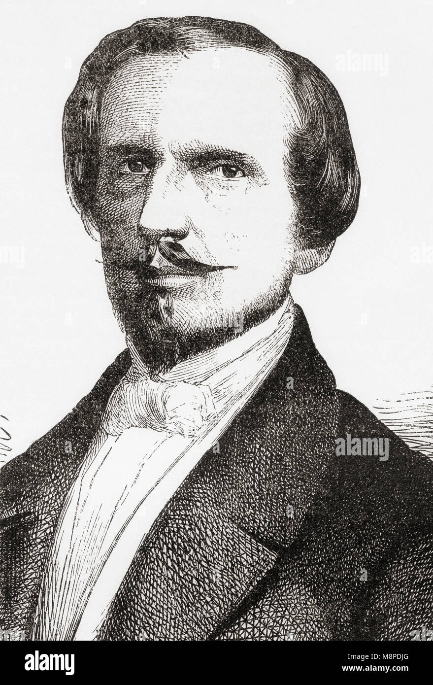 Bettino Ricasoli, primo conte di Brolio, secondo il Barone Ricasoli, 1809 - 1880. Statista italiano. Da Ward e bloccare la storia illustrata del mondo, pubblicato c.1882. Foto Stock